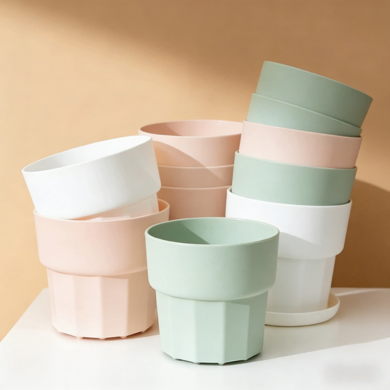 Plant Desk Mini - Vaso de Plástico Reforçado Inquebrável Estilo