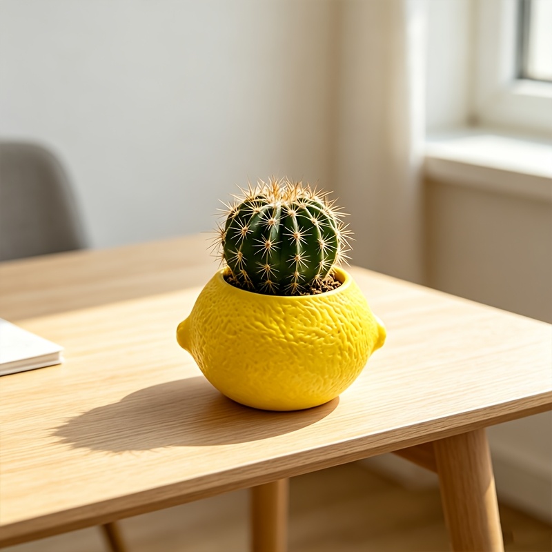 Plant Desk Mini - Vaso Decorativo em Forma de Limão