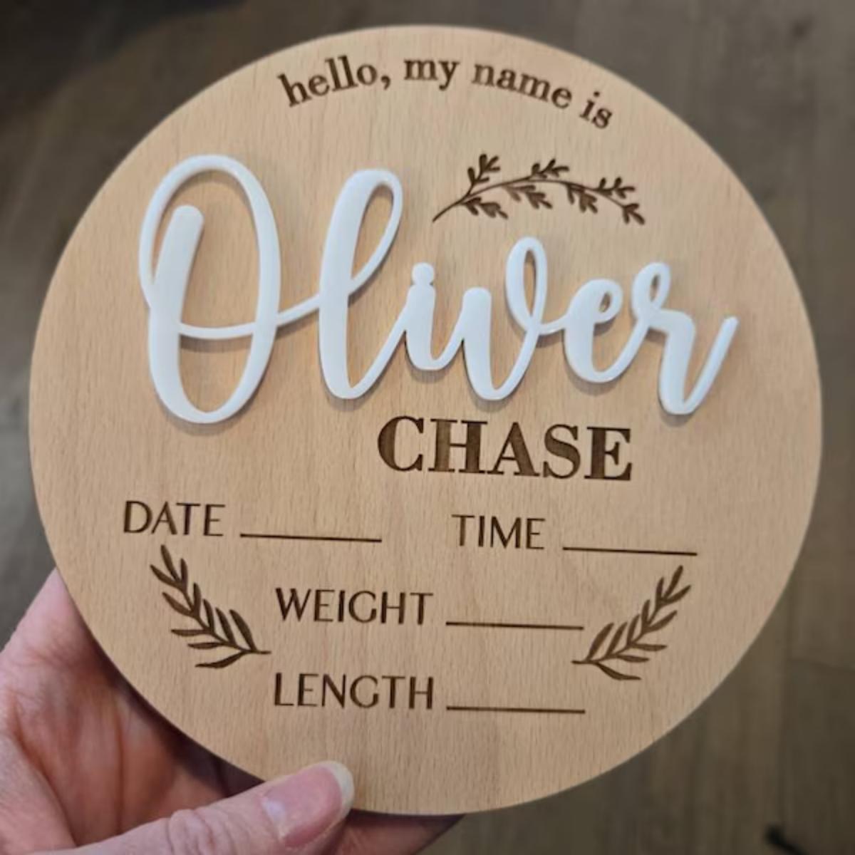 Home Office Design - 1 Placa de Madeira Personalizada para