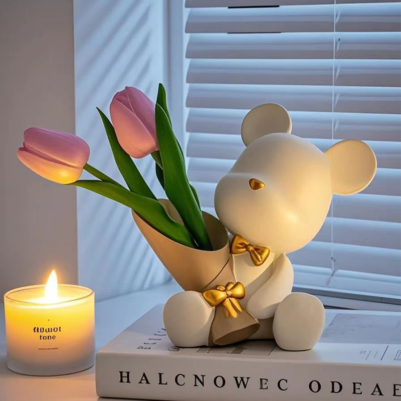 Plant Desk Mini - Bonito mini pequeno urso vaso criativo
