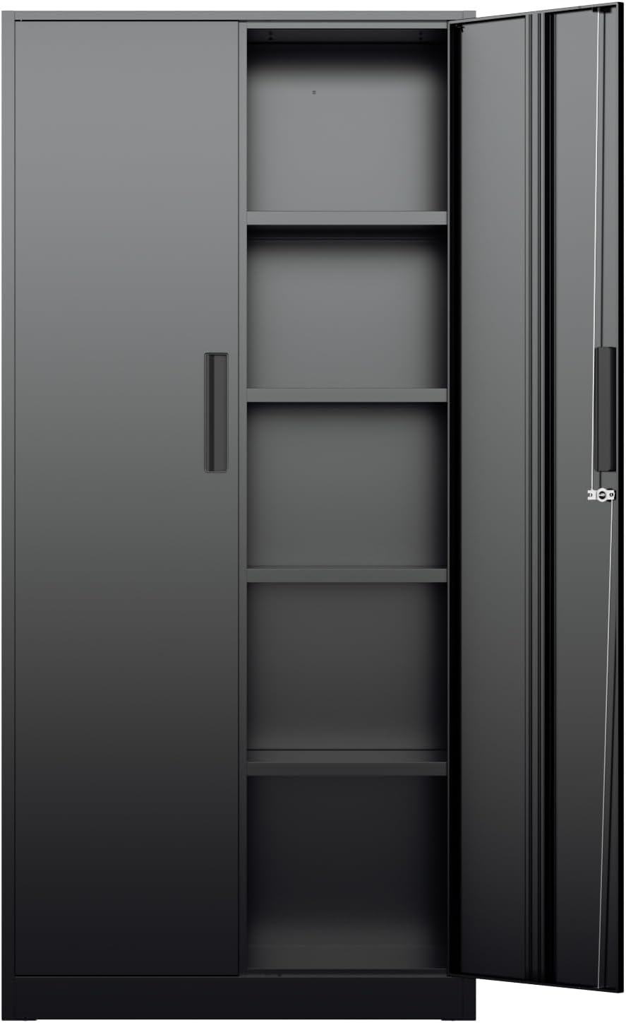 Home Office Furniture - Armário Organizador de Metal Alto, Armário