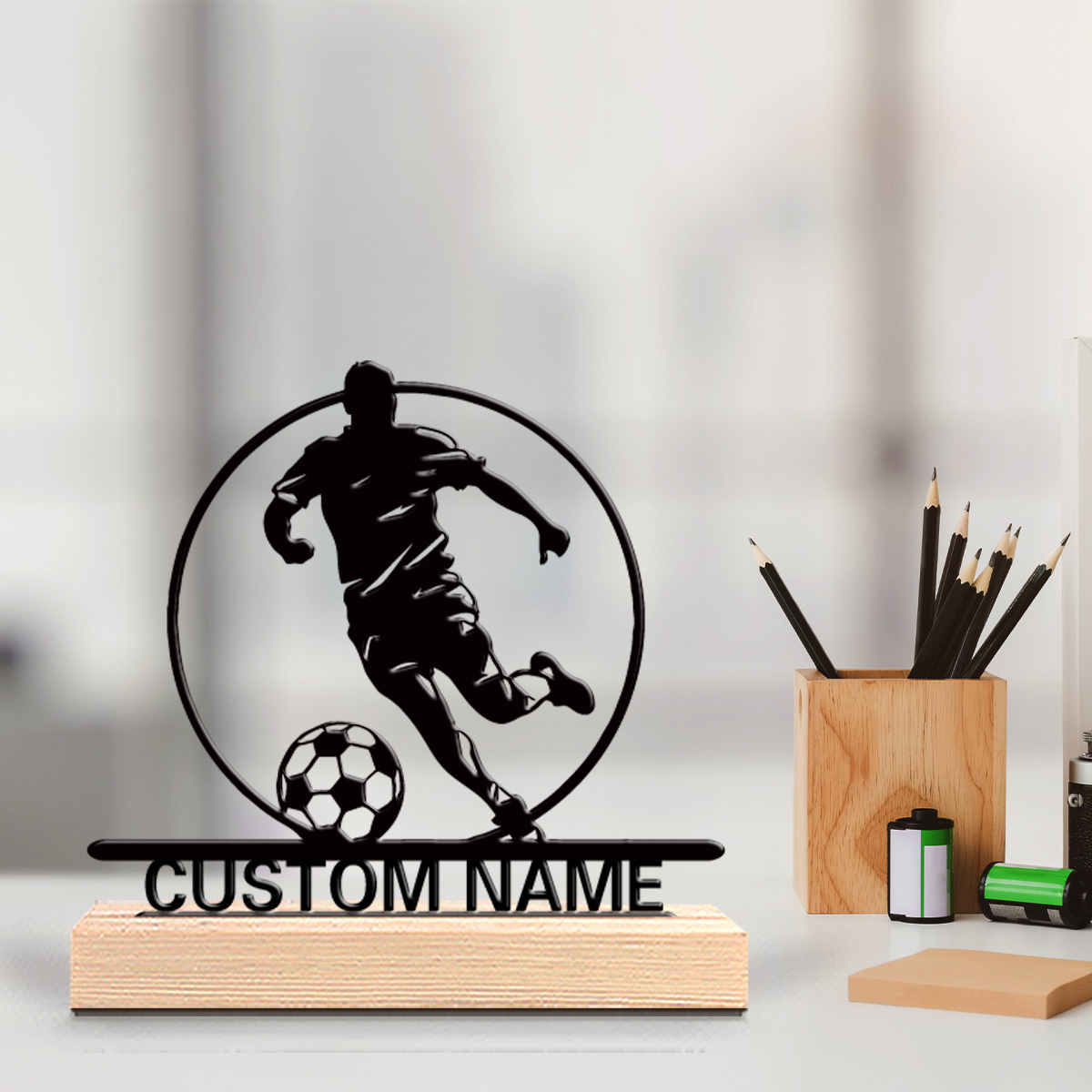 Home Office Jobs - Estátua de Metal Personalizada de Jogador