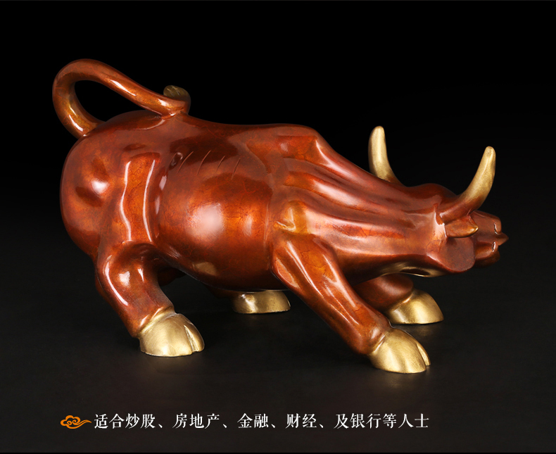 Escultura de bronze de Touro d - Home Office Marketing avaliação e preço