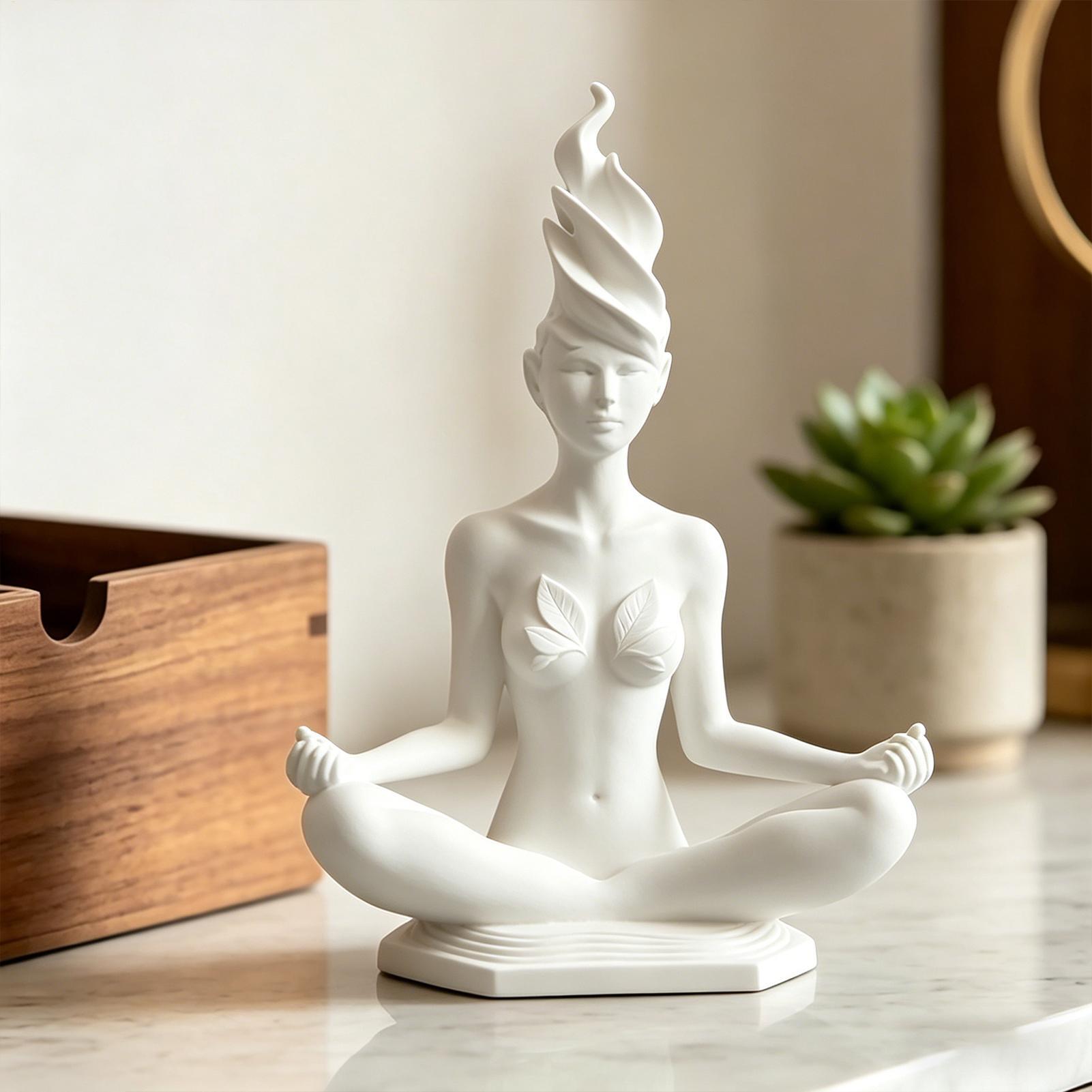 Escultura Abstrata de Mulher P - Home Office Yoga Room avaliação e preço