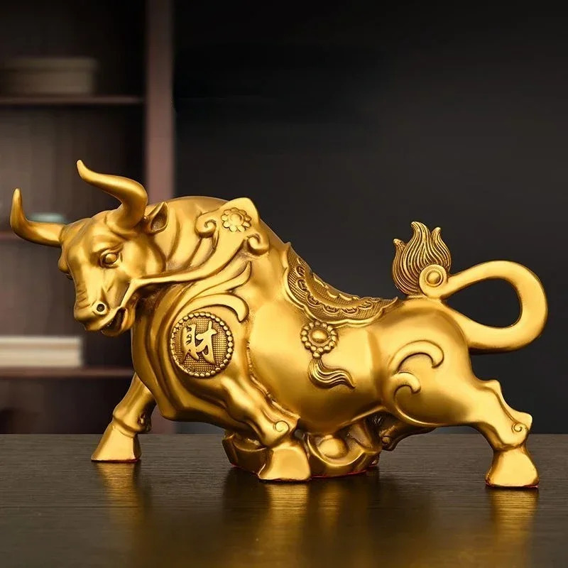 Ornamento de vaca de cobre Fen - Home Office Marketing avaliação e preço