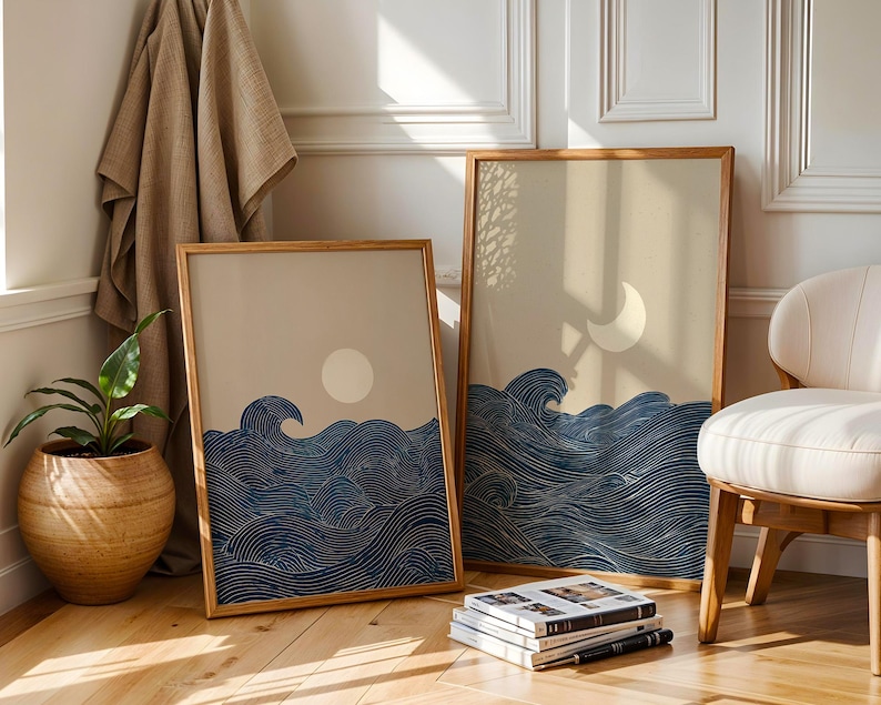 Conjunto de 2 Impressões de Ar - Home Office Minimalist avaliação e preço