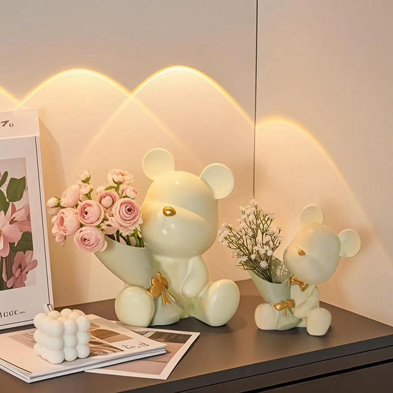 Bonito mini pequeno urso vaso  - Plant Desk Mini avaliação e preço