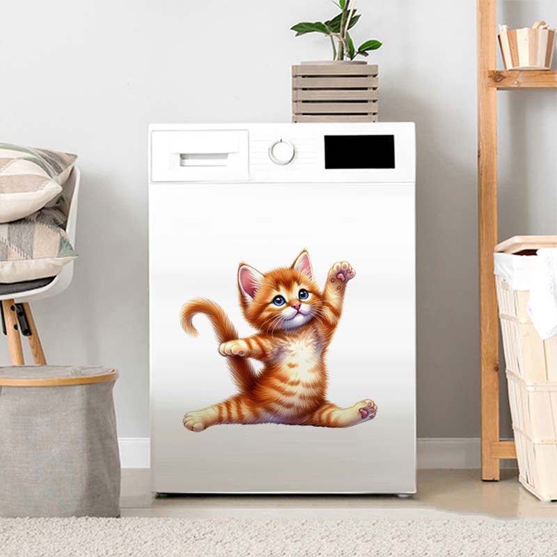 Removível Gato Yoga Adesivo De - Home Office Yoga Room avaliação e preço