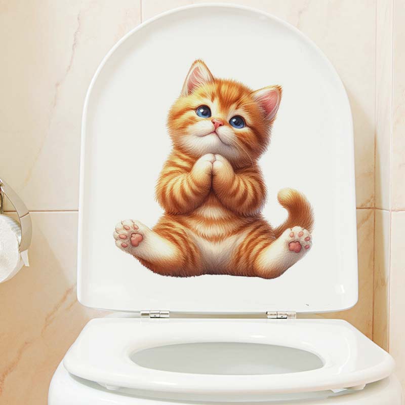 Removível Gato Yoga Adesivo De - Home Office Yoga Room avaliação e preço