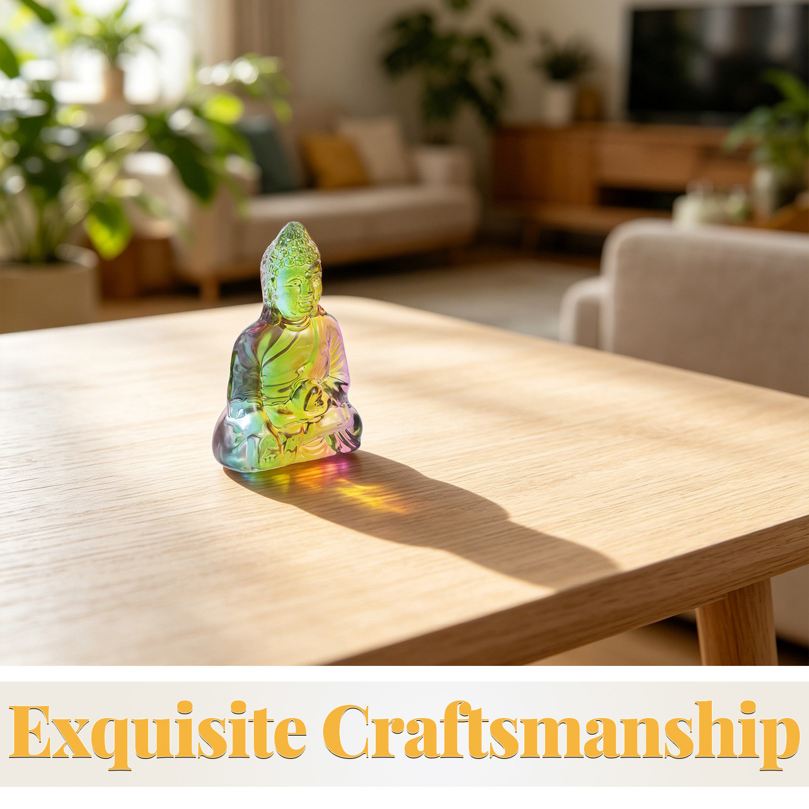 Estátua de Buda de Cristal Peq - Home Office Minimalist avaliação e preço