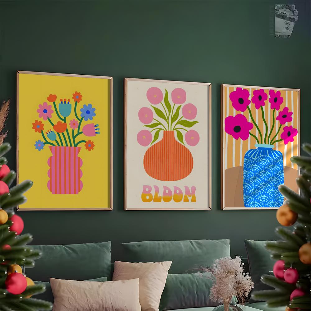 Flor rosa mercado vaso pintura - Home Office Marketing avaliação e preço