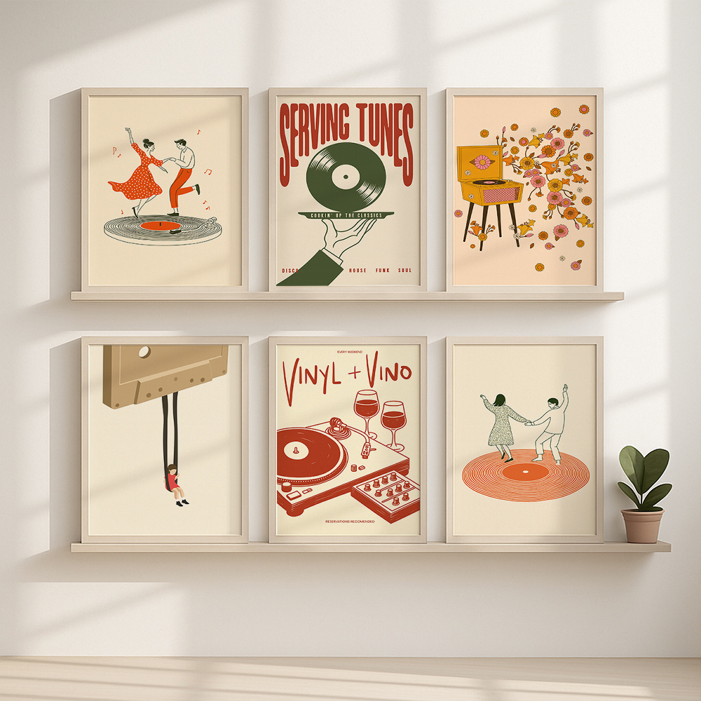 1 unidade Pôster de Música Vin - Home Office Furniture avaliação e preço