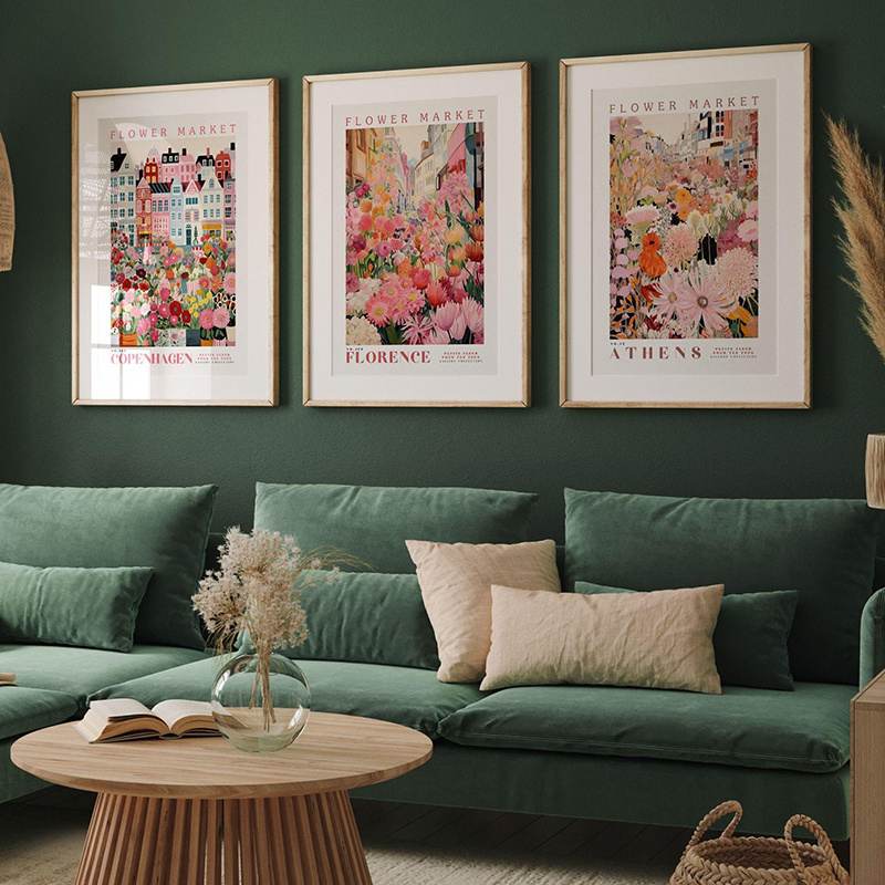 Conjunto de 3 Pôsteres de Arte - Home Office Marketing avaliação e preço
