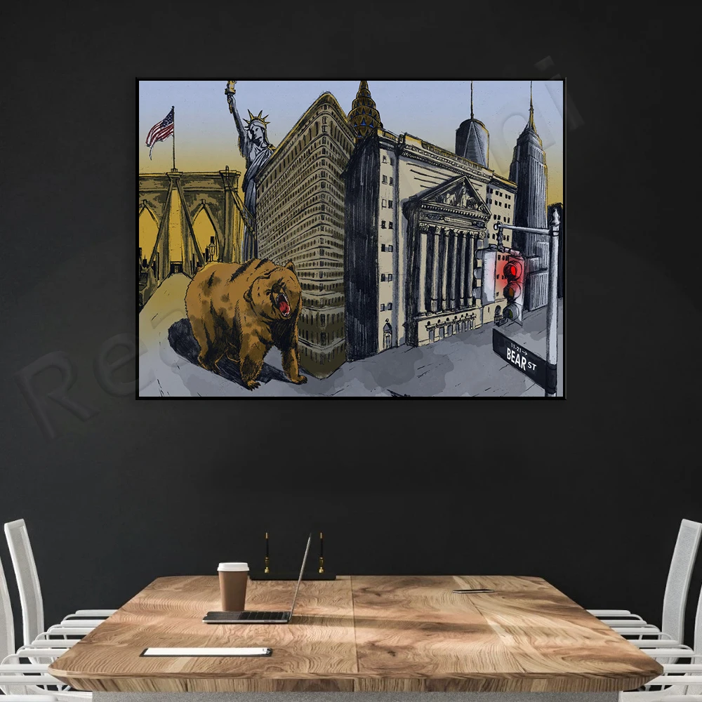 Obra de arte do urso |   Nova  - Home Office Marketing avaliação e preço