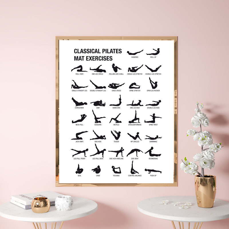 Pôster de Quadro de Exercícios - Home Office Yoga Room avaliação e preço