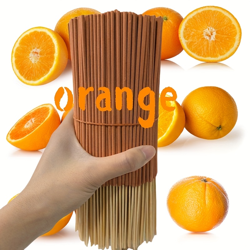 As varas de incenso laranja na - Home Office Yoga Room avaliação e preço