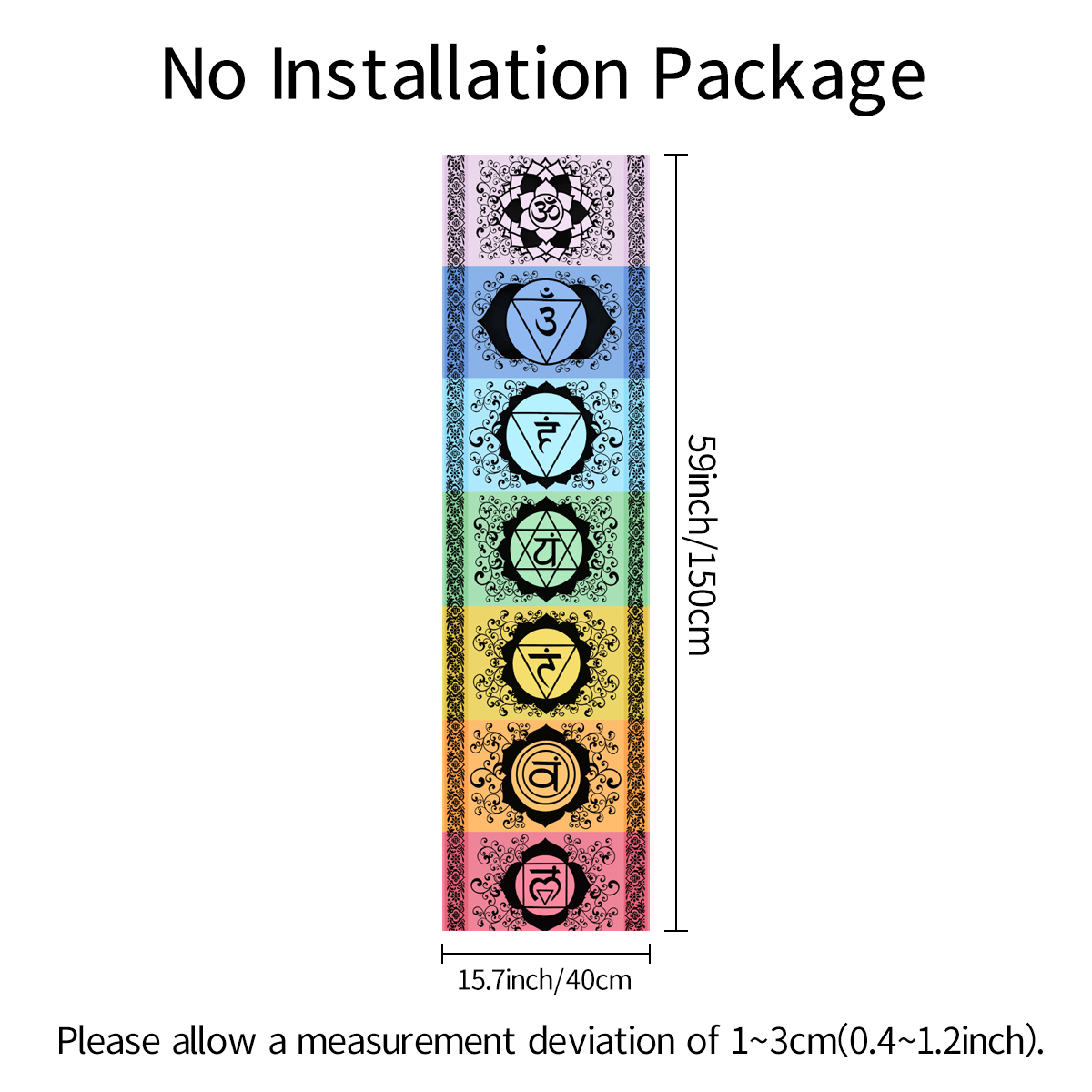 1pc misterioso sete chakra tap - Home Office Yoga Room avaliação e preço